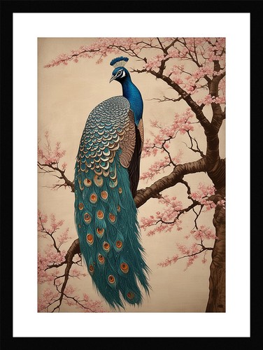 Exquisite peacock art print - exquisite,