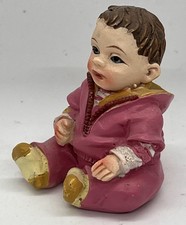 Dolls house baby resin hand painted  1/12th scale  