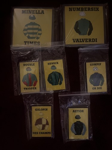 Jockey colours magnets and 2 - 5,