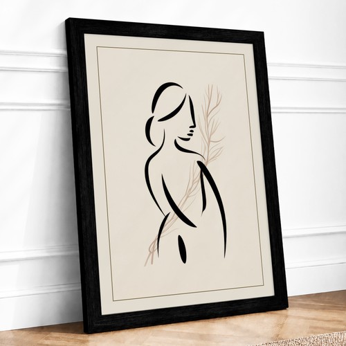 Woman profile art deco - woman,