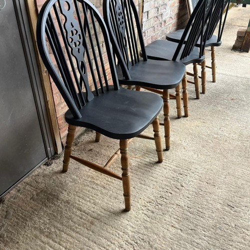 Wheelback wooden dining - 4,