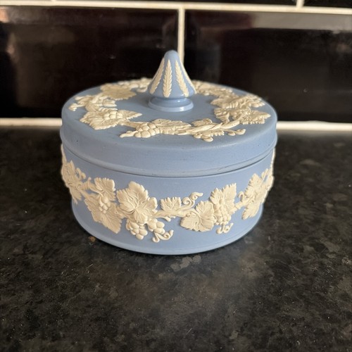 Wedgwood blue jasperware round - jasperware,