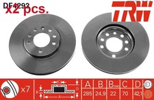 X2 PCS FRONT BRAKE DISC SET
