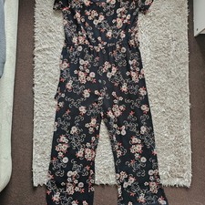 Peacocks Ladies Black Fliral