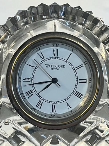 Waterford crystal mantel - crystal, clock