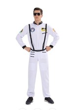 EraSpooky Men's Astronaut Costume Spaceman Suit Fancy Dress Cosplay size Medium