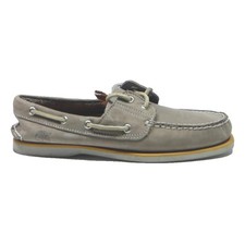 TIMBERLAND Classic Womens Boat Shoes Synthetic Beige UK 7 Casual Deck Footwear