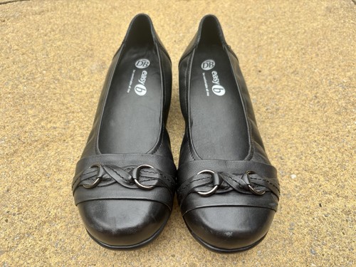 Ladies black leather - black, easy