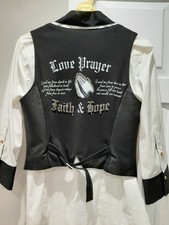 Exquisite Leather Waistcoat with Amazing back detail from Faith