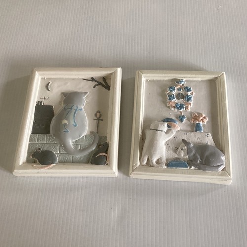 Vtg decorative plaque wall - plaque,