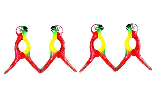 Pack red parrot style beach - red,