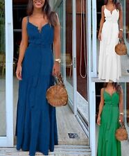 Beach Party Sleeveless Long Size Summer Womens Sundress Dress Plus Ladies Maxi