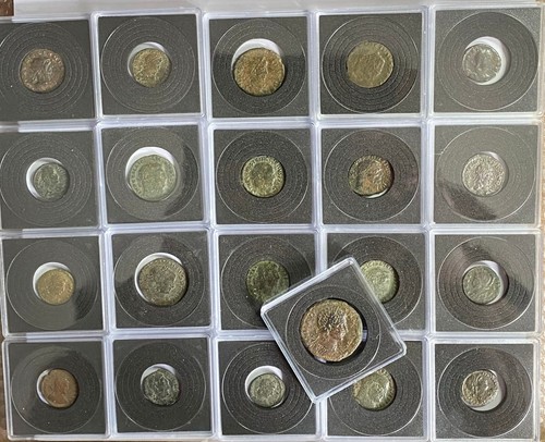 Roman coins case ancient - in,