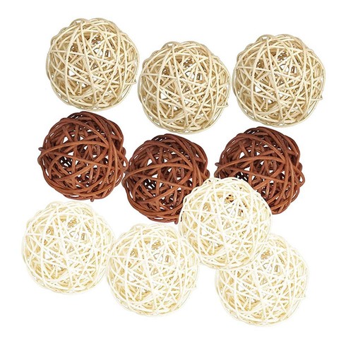 10pcs 50mm large wicker rattan - 10pcs,