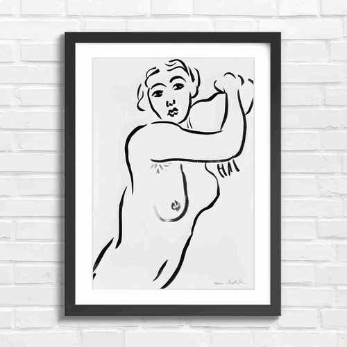 Matisse inspired black ink - matisse,