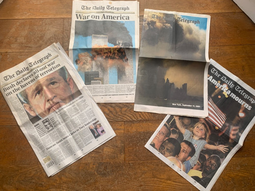 Daily telegraph newspaper 11 - newspaper, 9/11