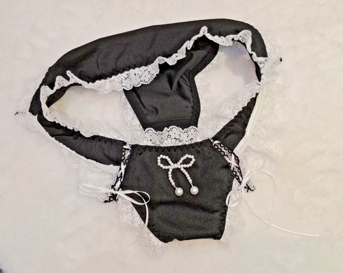 Sexy black stretchy - stretchy, frilly