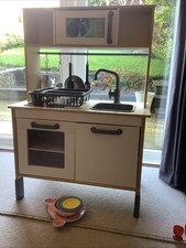 IKEA Duktig Children's Wooden Toy Play Kitchen with Accessories