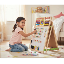 Kids 6 in 1 Easel Wooden