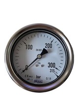 Wika Pressure Gauge 100mm 0-300 bar Back Fitting Industrial Hydraulic Oil Gas