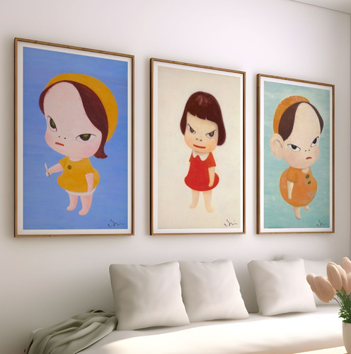 Yoshitomo nara poster set 3 - yoshitomo, of