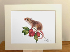 Harvest mouse mounted art