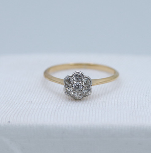 18ct yellow gold - yellow, old