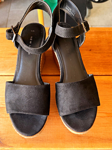 New look black cork effect - black,
