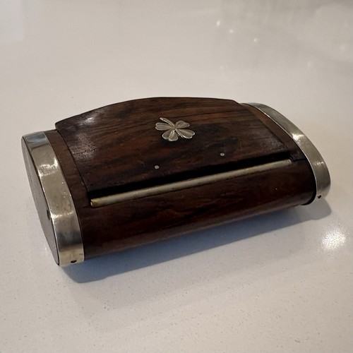 Antique wooden snuff box with - antique,