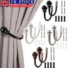 2 X Metal Curtain Hold Backs