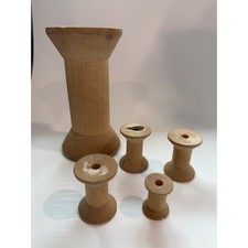 Vintage Wooden Spools Lot 5