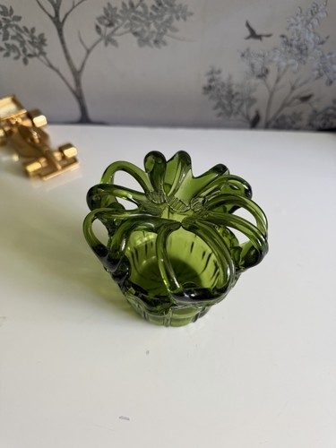 Green glass round - round, with