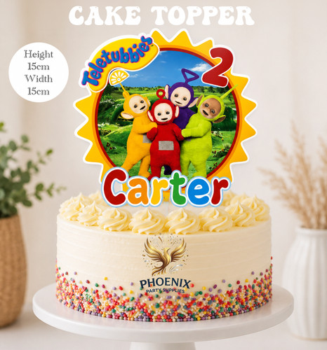 Personalised teletubbies cake - personalised,