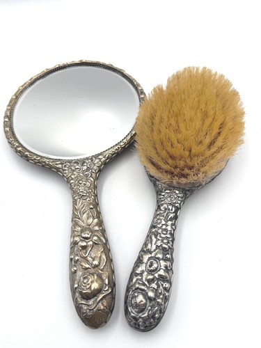 Antique silver plate dressing - silver,