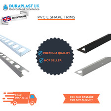 Tile Trims Plastic L Shape 8mm