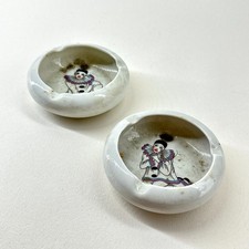 Vintage Pierrot Clown Ashtrays