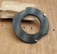 De Vere flat enlarger lens mount 4.5" 114mm flange 63.6mm hole for 504