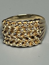 9ct GOLD 5 ROW KEEPER RING