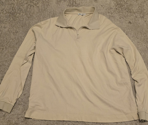 Zara men beige solid - men’s,