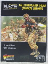 28mm WW2 metal German FALLSCHIRMJAGER Tropical Uniform Bolt Action Warlord 33092