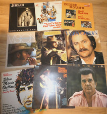 15 x Vinyl LPs - all different artists Country & Western - ideal "starter pack"