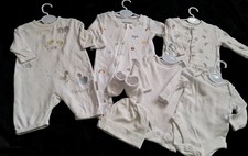 Unisex Babys Clothes Bundle New Born Size By Primark Nut-Meg George etc 