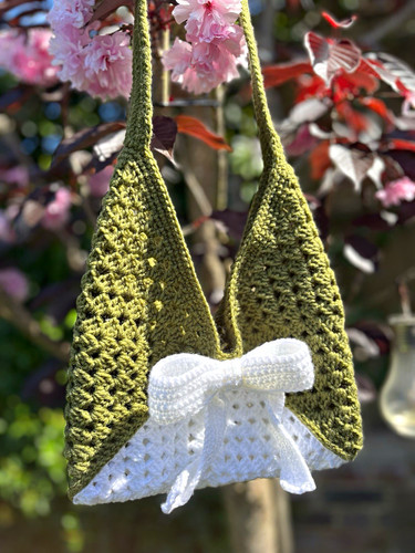 Handmade crochet shoulder bag - crochet,