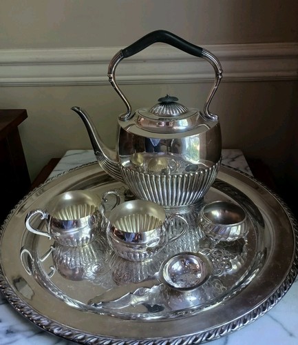 Edwardian silver plate tea - silver, set