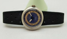 USED VINTAGE OMEGA DYNAMIC BLUE&SILVER DIAL MANUAL WIND LADIES WATCH