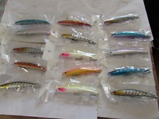 15 various rapala style large salmon pike fishing lure plugs crankbaits rattlers