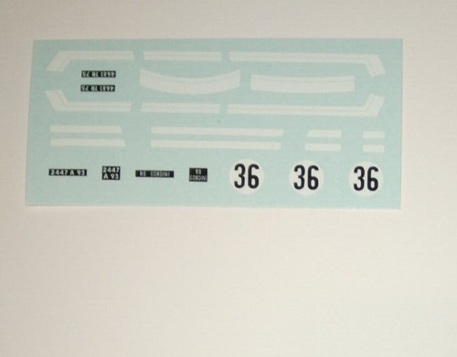 Decal for model dinky toys - dinky,