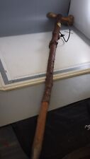 Unusual gnarly animal bone handled walking/ hiking/ rambling /shepherds stick
