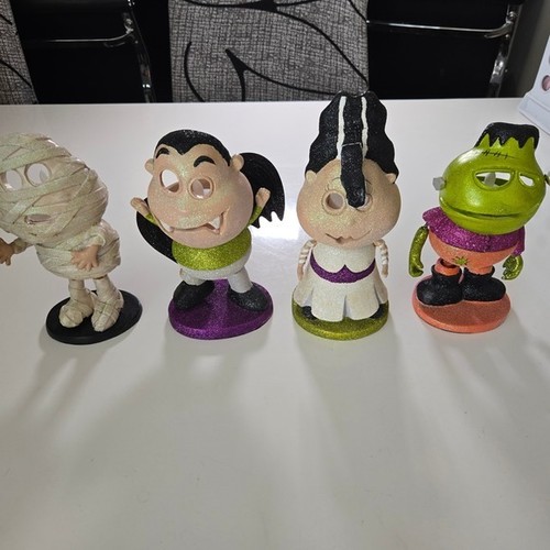 Vtg halloween glitter - vtg, monster