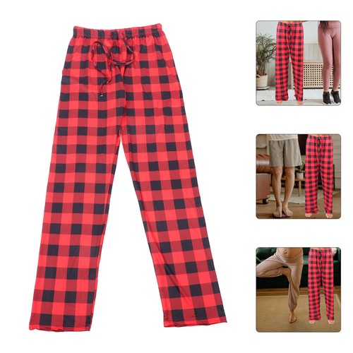 Ladies casual trousers plaid - ladies,